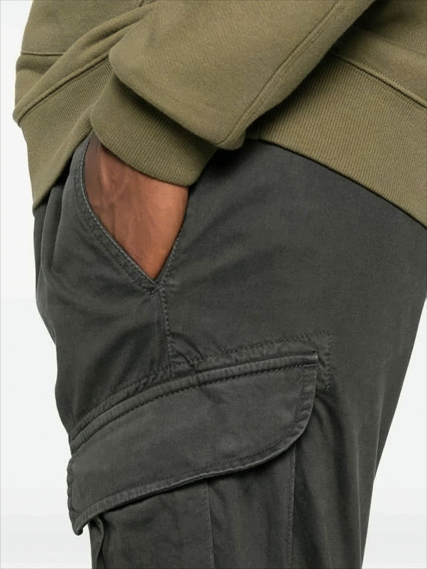 Utilitarian Straight Pants With Flap Cargo Pockets