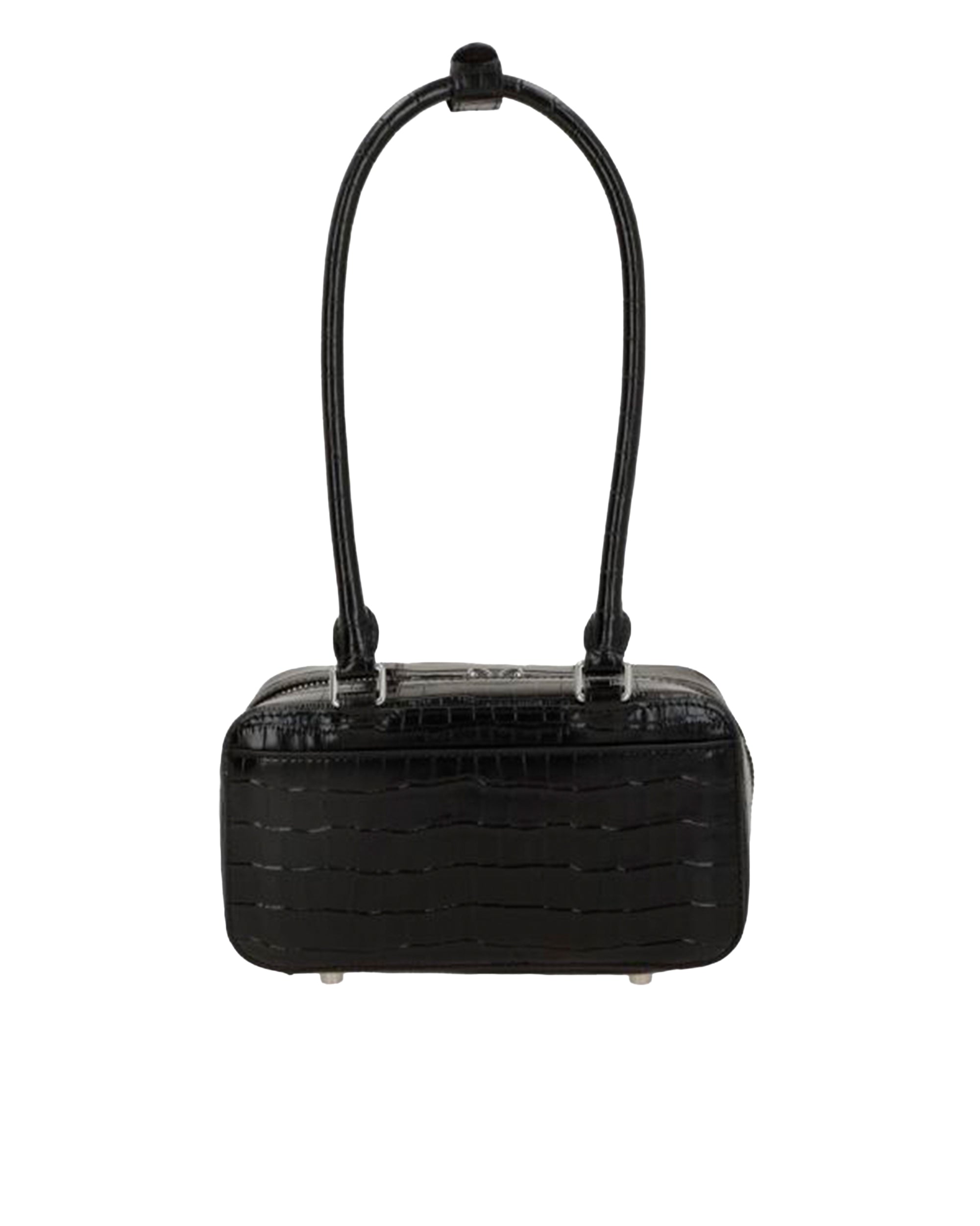 Mini Shoulder Bag with Crocodile-Effect Texture