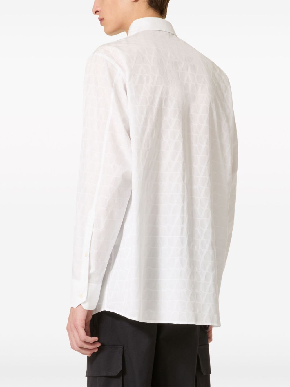 VLogo Signature Monogram Cotton Shirt