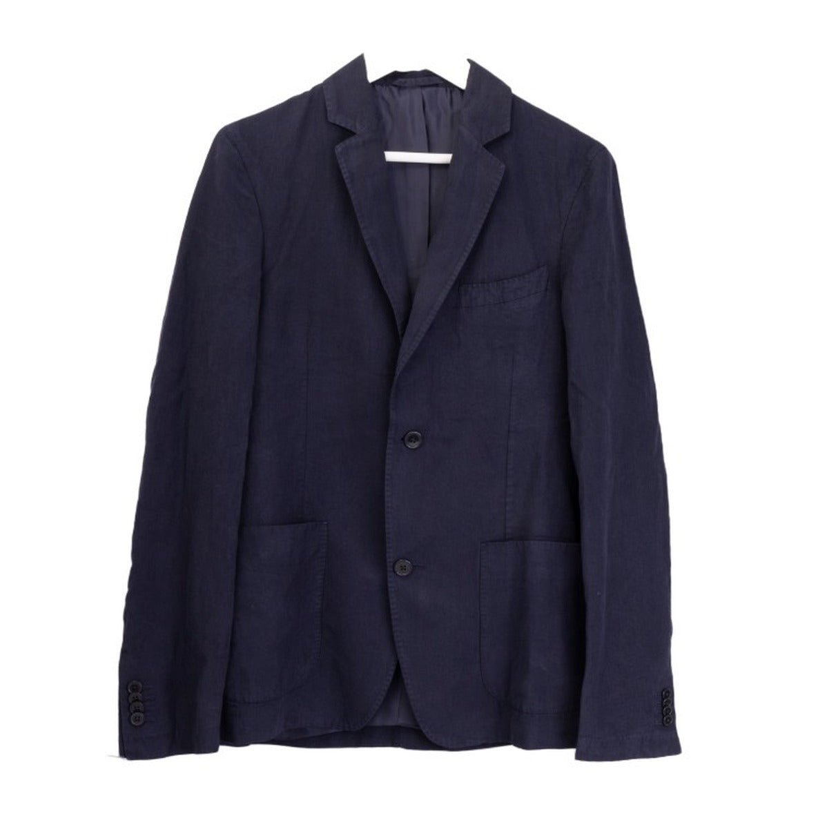 Unconstructed Two-Button Jacket With Soft Shoulder Design