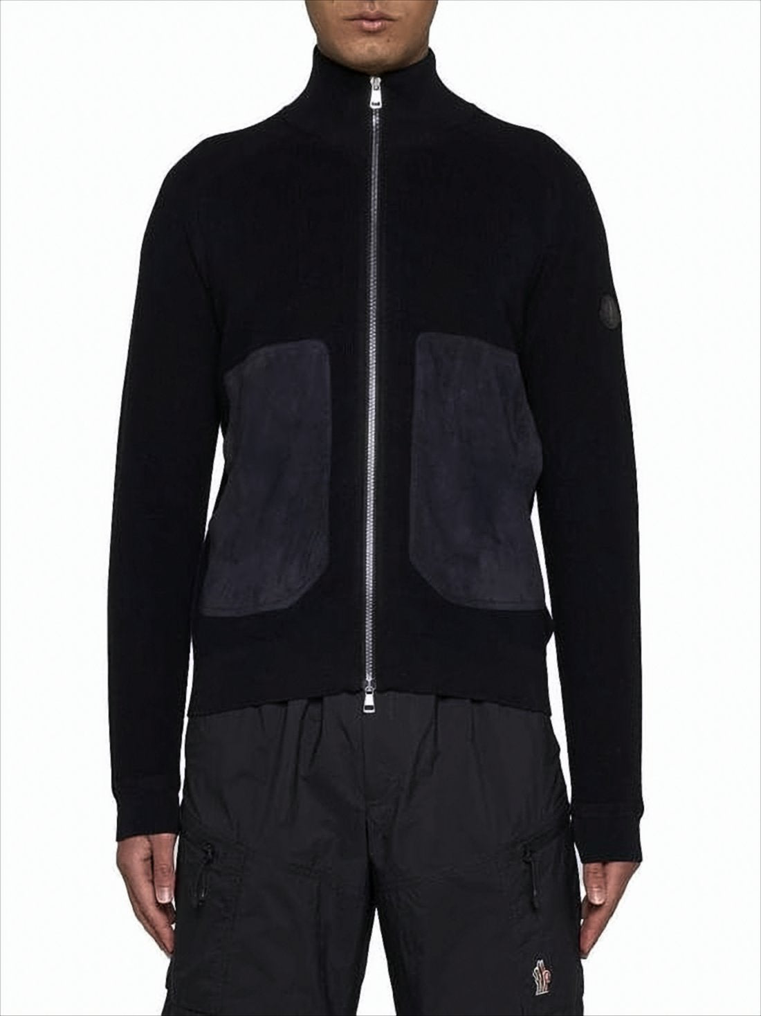 Zip-Up Knit with High Collar