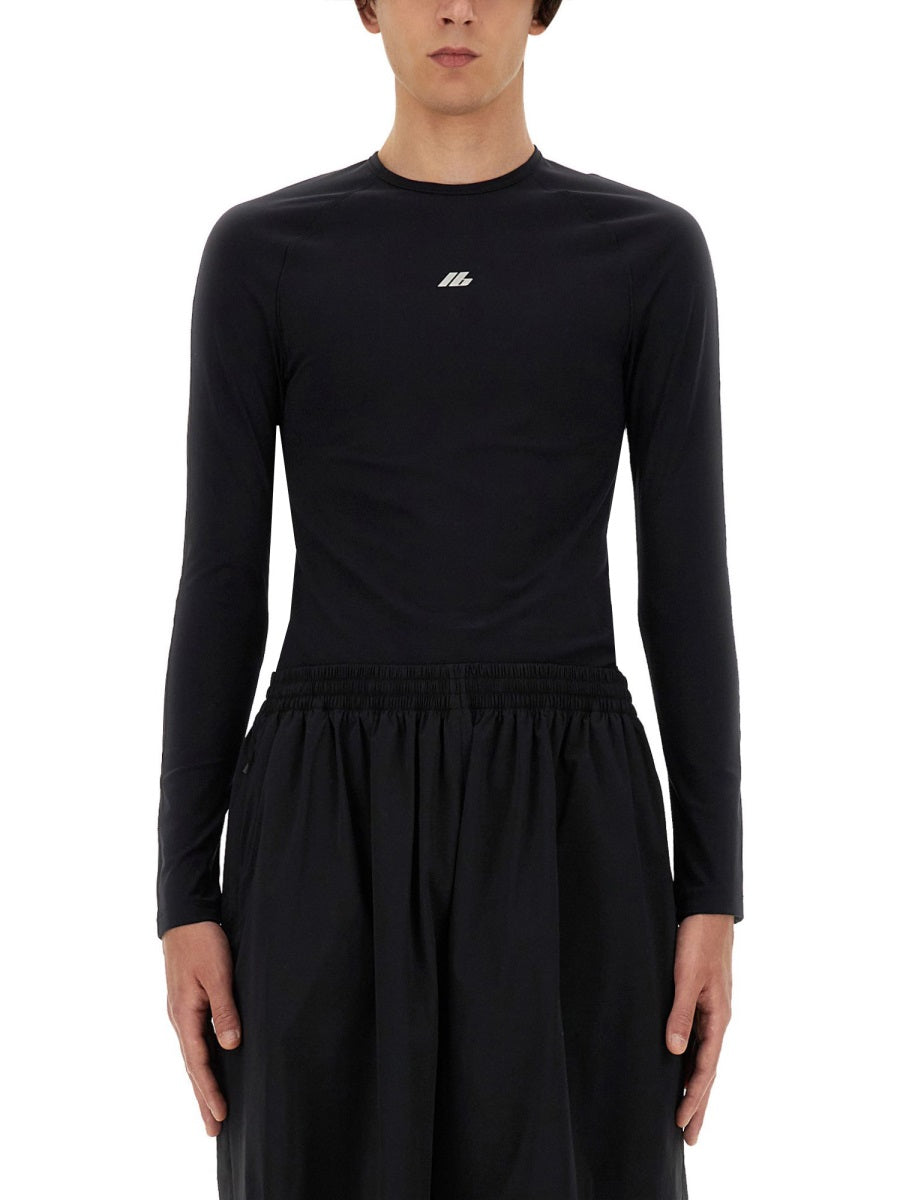 Slim Fit Top with Logo Detail