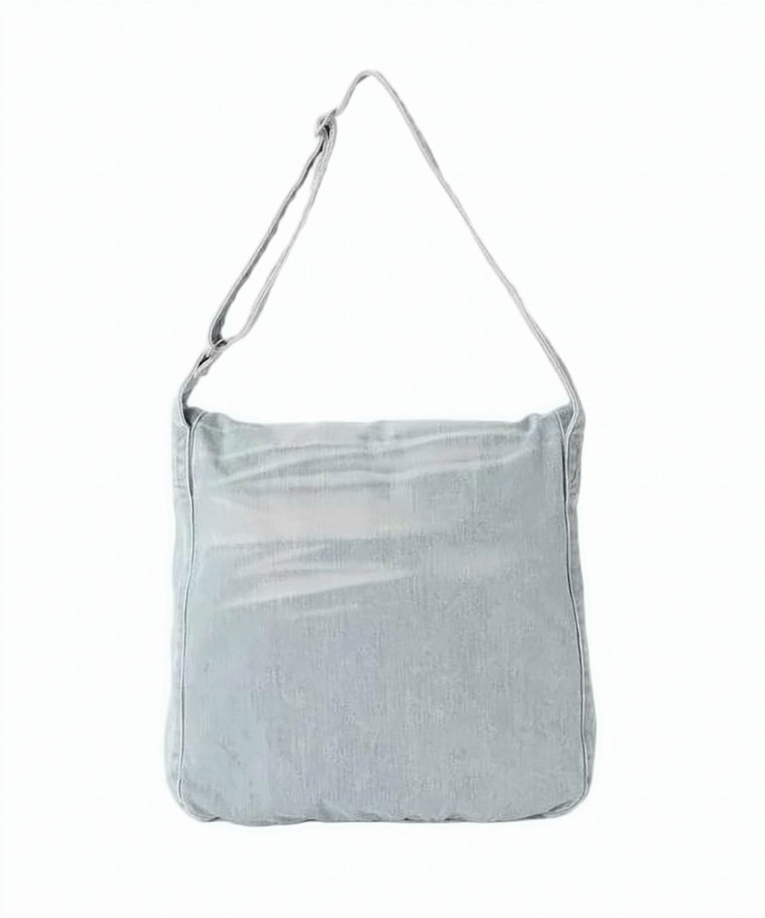 Rectangular Cotton Crossbody Bag With Adjustable Strap And Minimalist Design