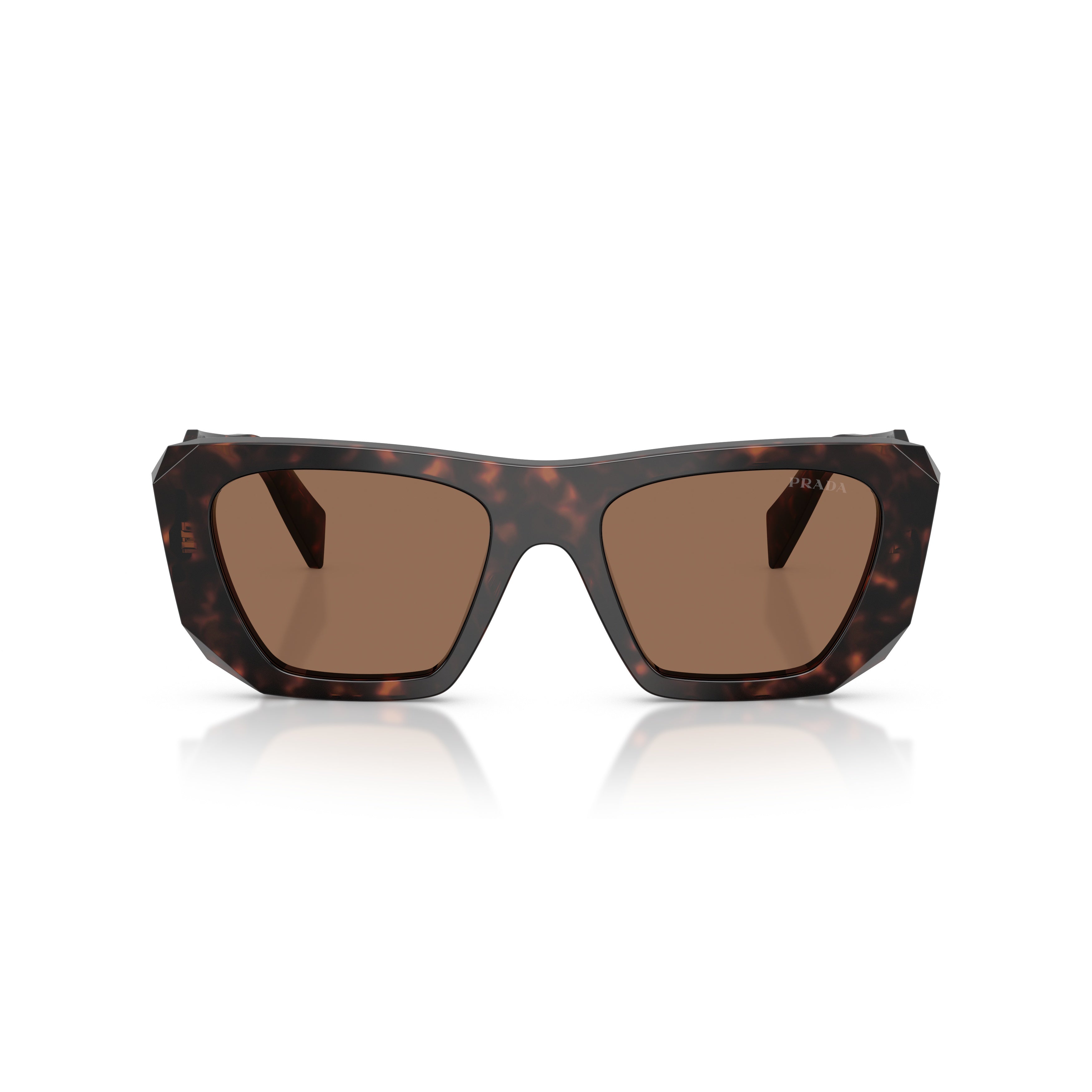 0pr B18s Oversized Geometric Frame Tortoiseshell Acetate Sunglasses
