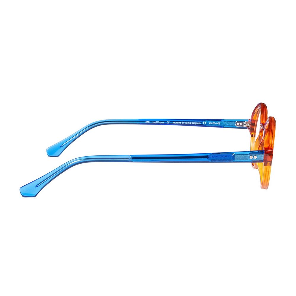 Murano Round Dark Orange Acetate Sunglasses