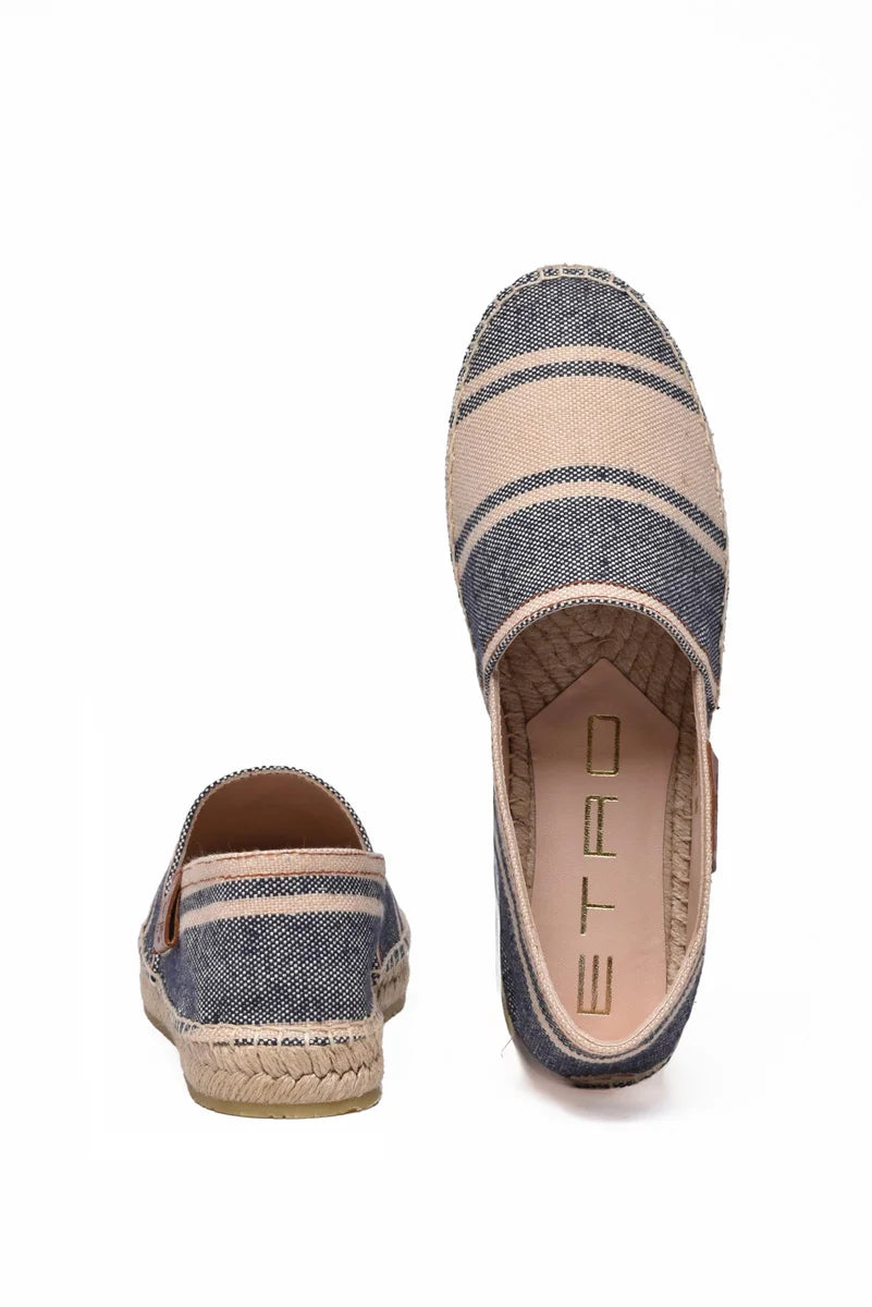 Rope Espadrilles - Beige/Blue