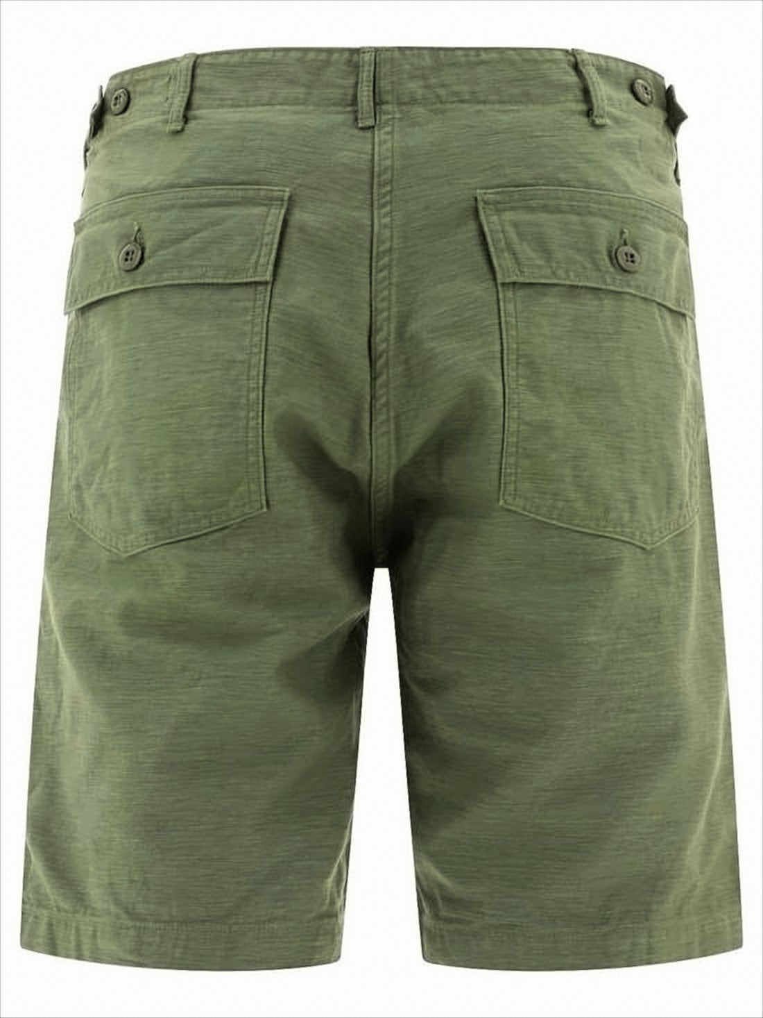 Structured Green Cotton Orslow Shorts