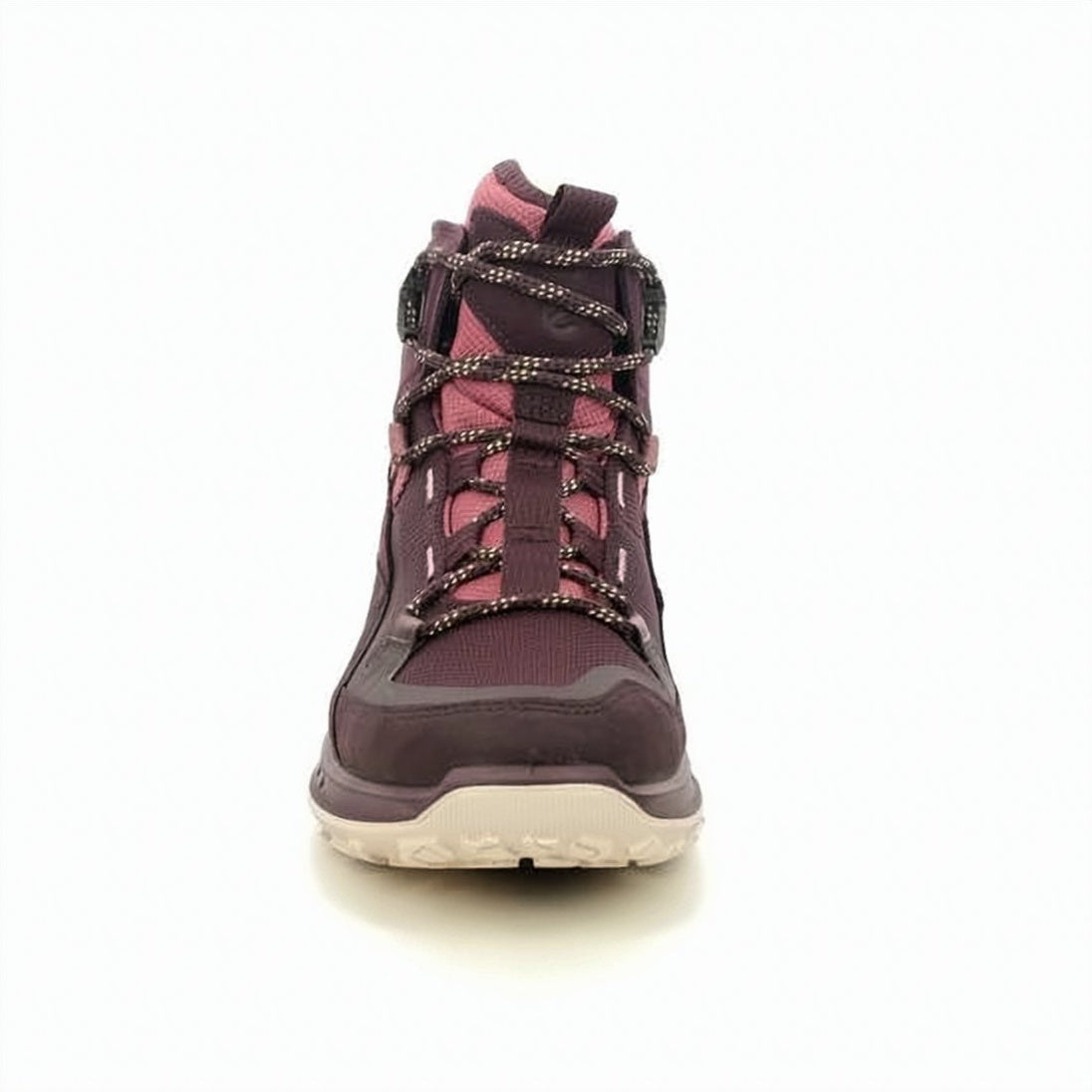 Waterproof High-Top Sneakers in Deep Burgundy