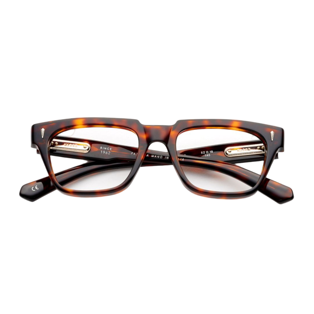 Premium 13 Rectangular Tortoiseshell Eyeglasses with Metallic Accents