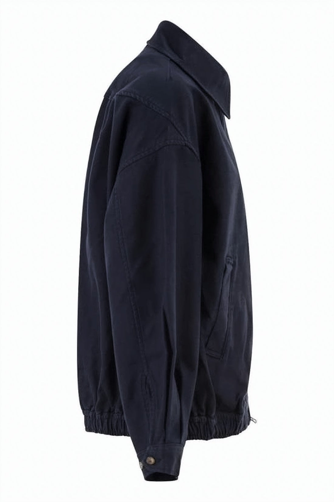 Classic Black Jacket With Embroidered Logo Detail