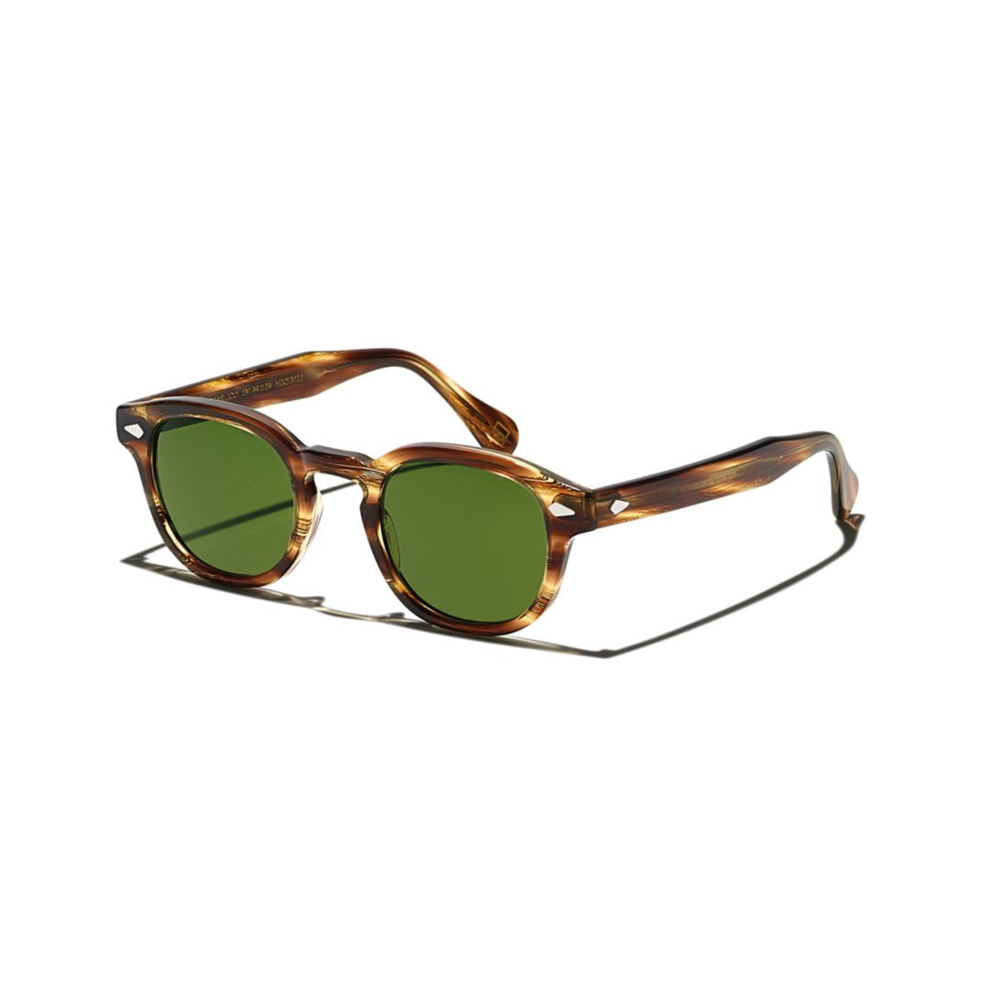 Or-Lem-S Lemtosh Sun Tortoiseshell Acetate Round Frame Sunglasses