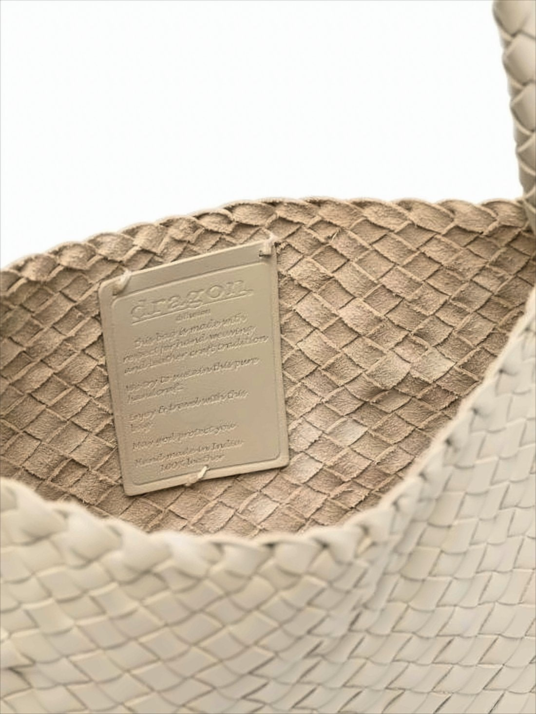 Soft Woven Buffalo Leather Shoulder Bag