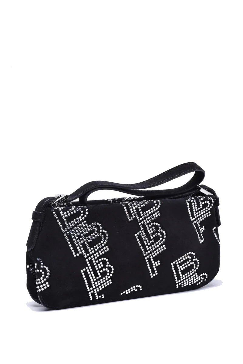 Suede Shoulder Bag - Black