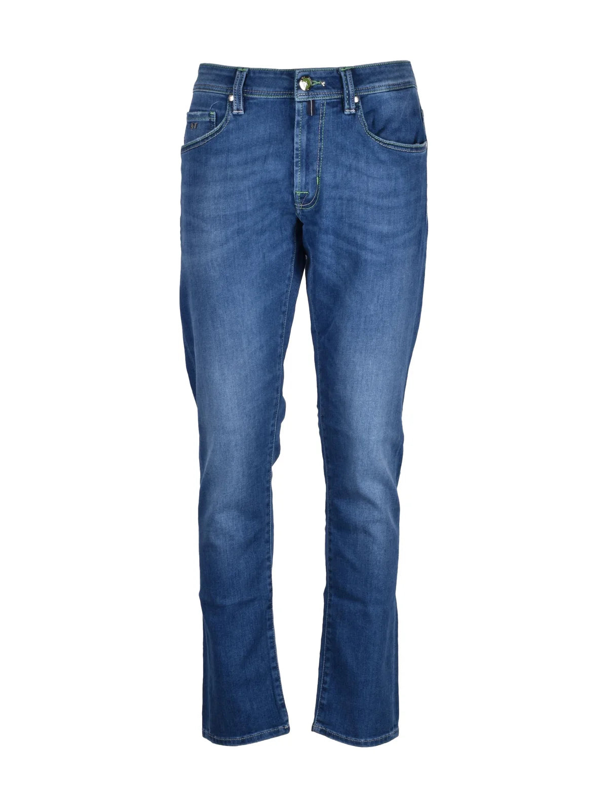 Blue Cotton Elastomultiester Elastane Men Jeans