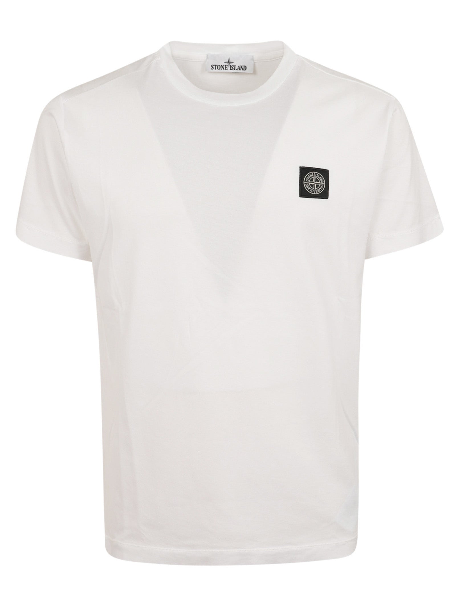 Garment-Dyed Cotton Jersey T-Shirt With Compass Logo