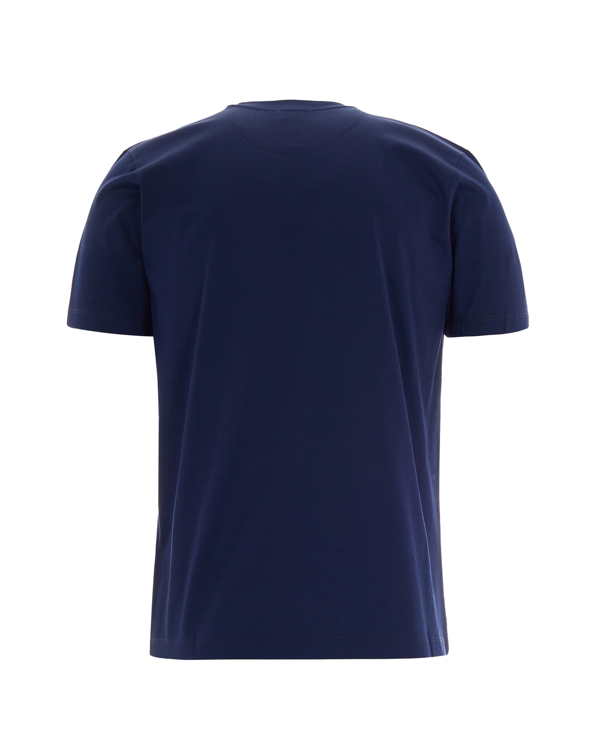 Blue Embroidered Jersey T-Shirt