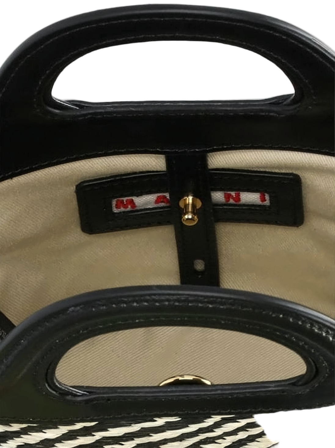 Structured Tote Bag with Woven Pattern