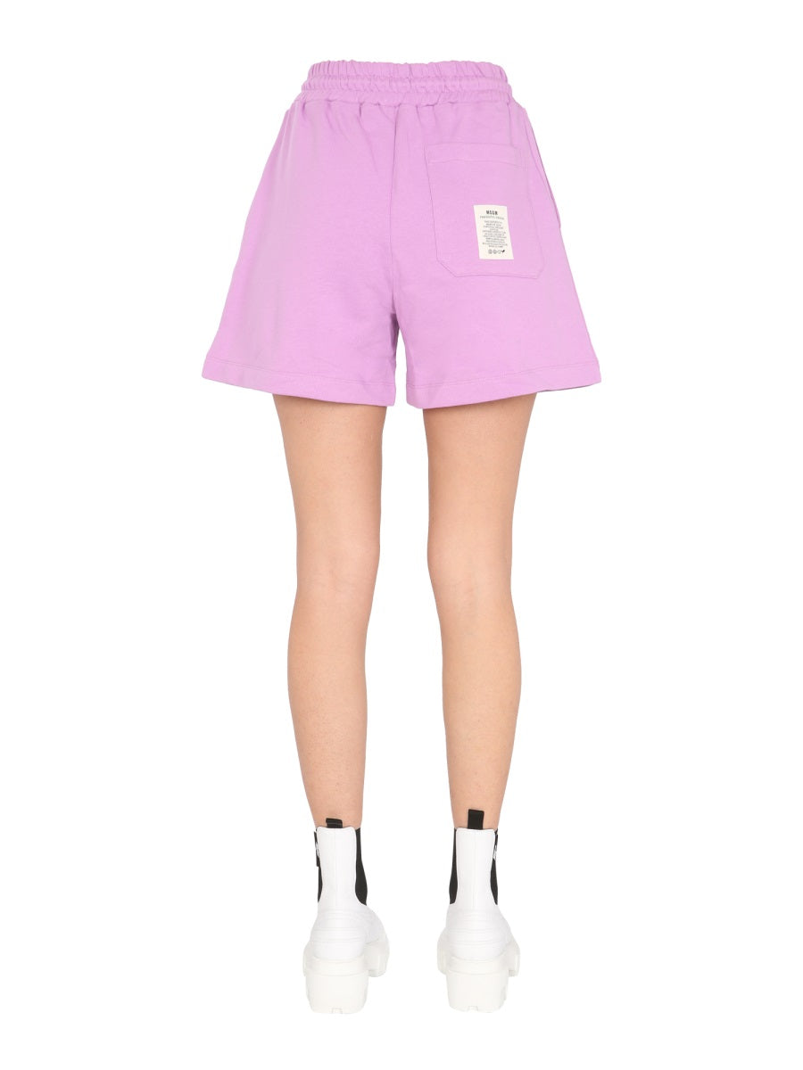 Relaxed Fit Cotton Shorts with Adjustable Waistband