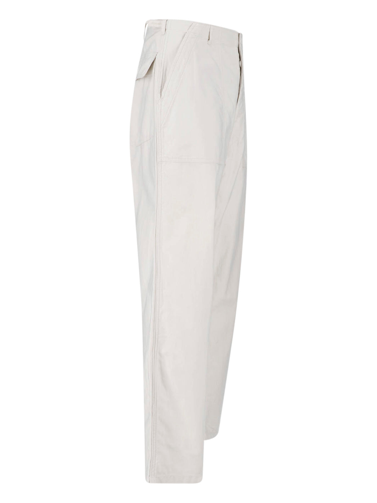White Baker Straight-Leg Cotton Trousers