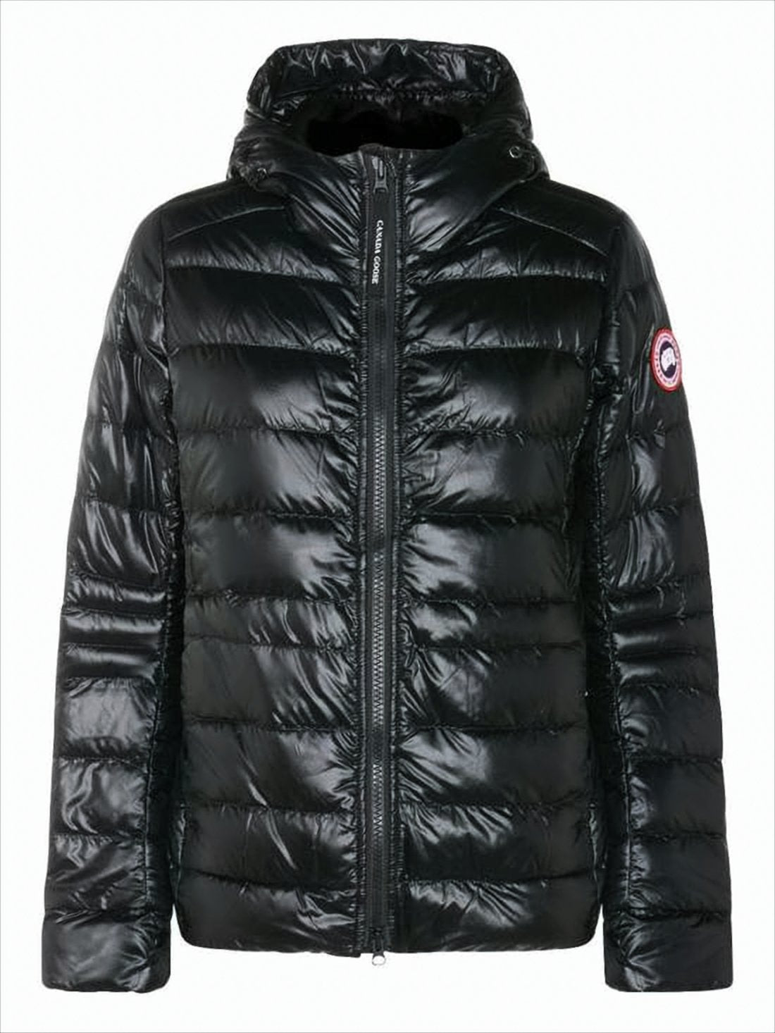 Fitted Black Down Jacket with Quilted Design