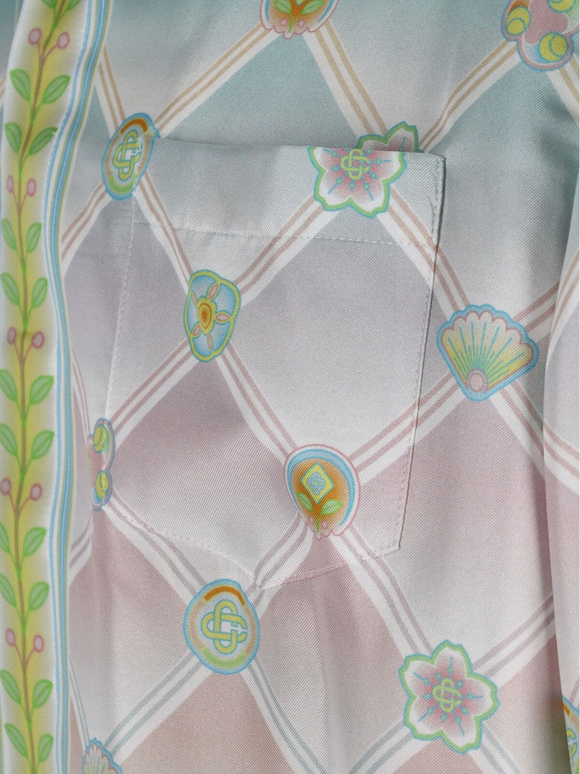 Multicolour Pattern Casual Shirt With Classic Collar