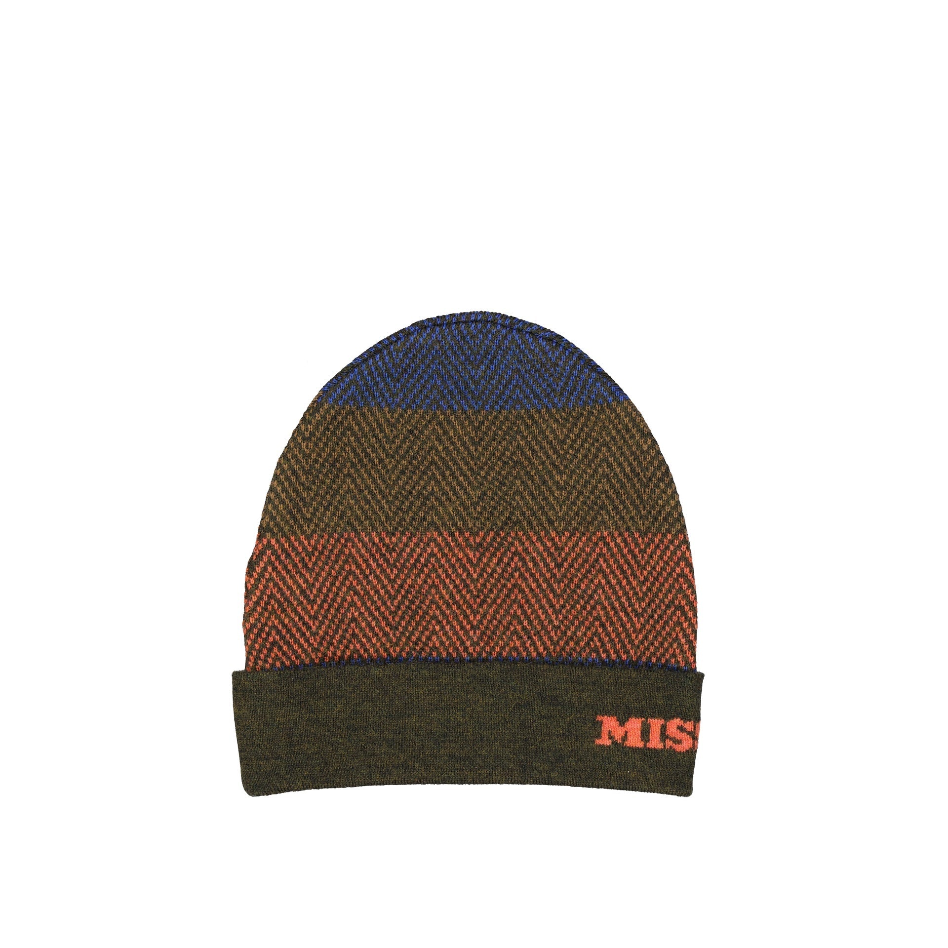 Wool Hat With Color-Block Design