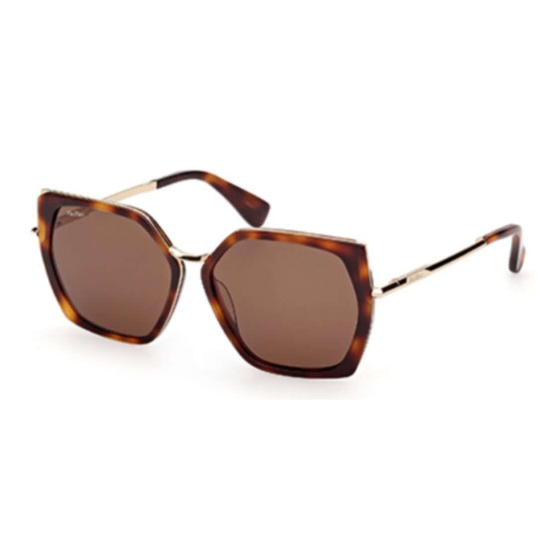 Mm0136 Bold Tortoiseshell Geometric Frame Sunglasses