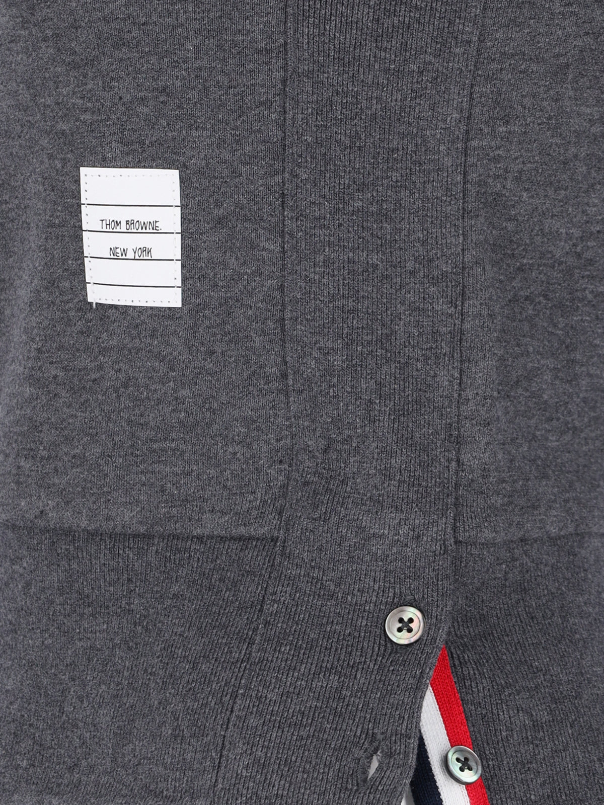 Crewneck Sweatshirt With Iconic Stripes And Tricolor Tab