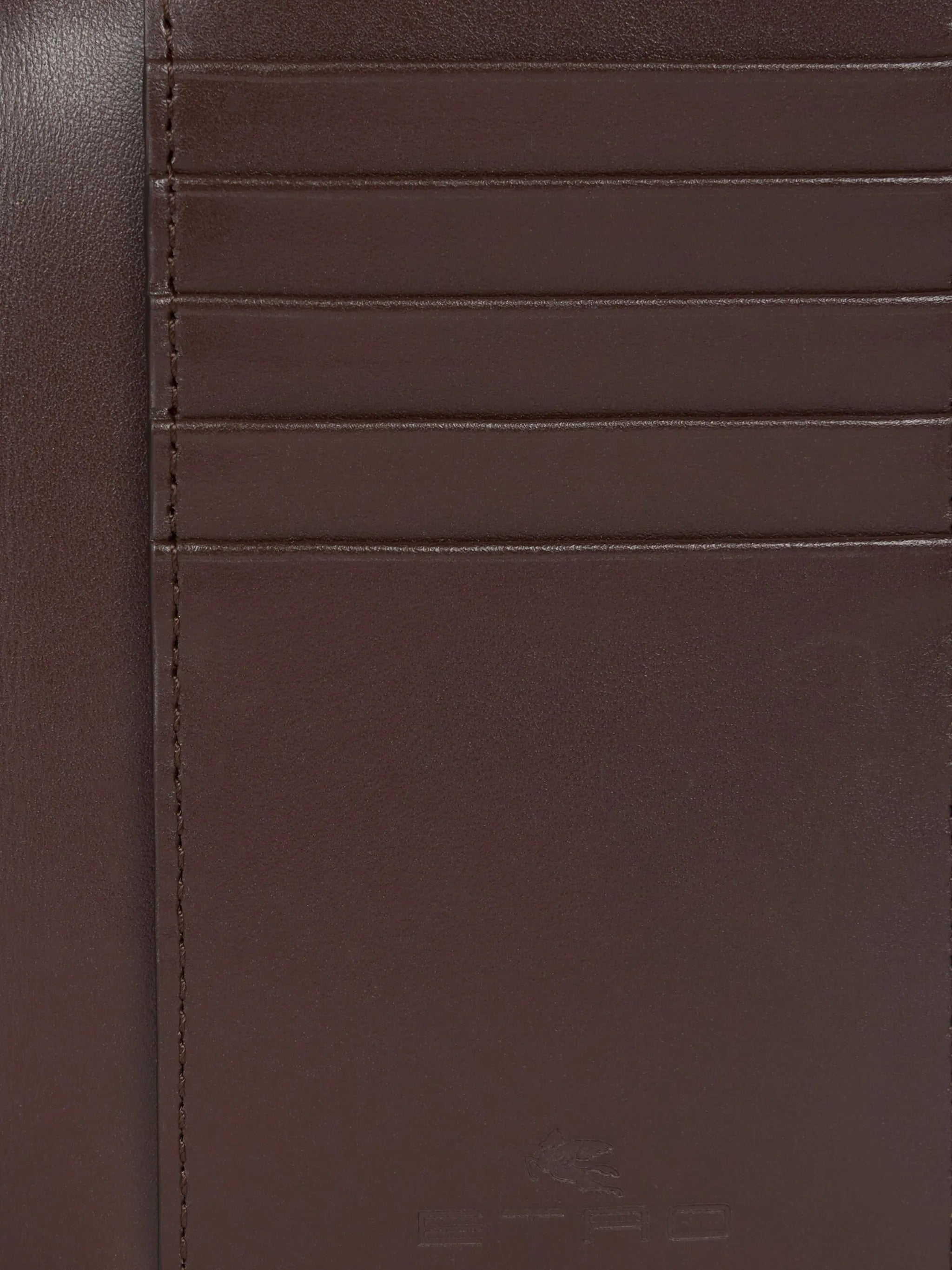 Brown Paisley Pattern Leather Passport Holder