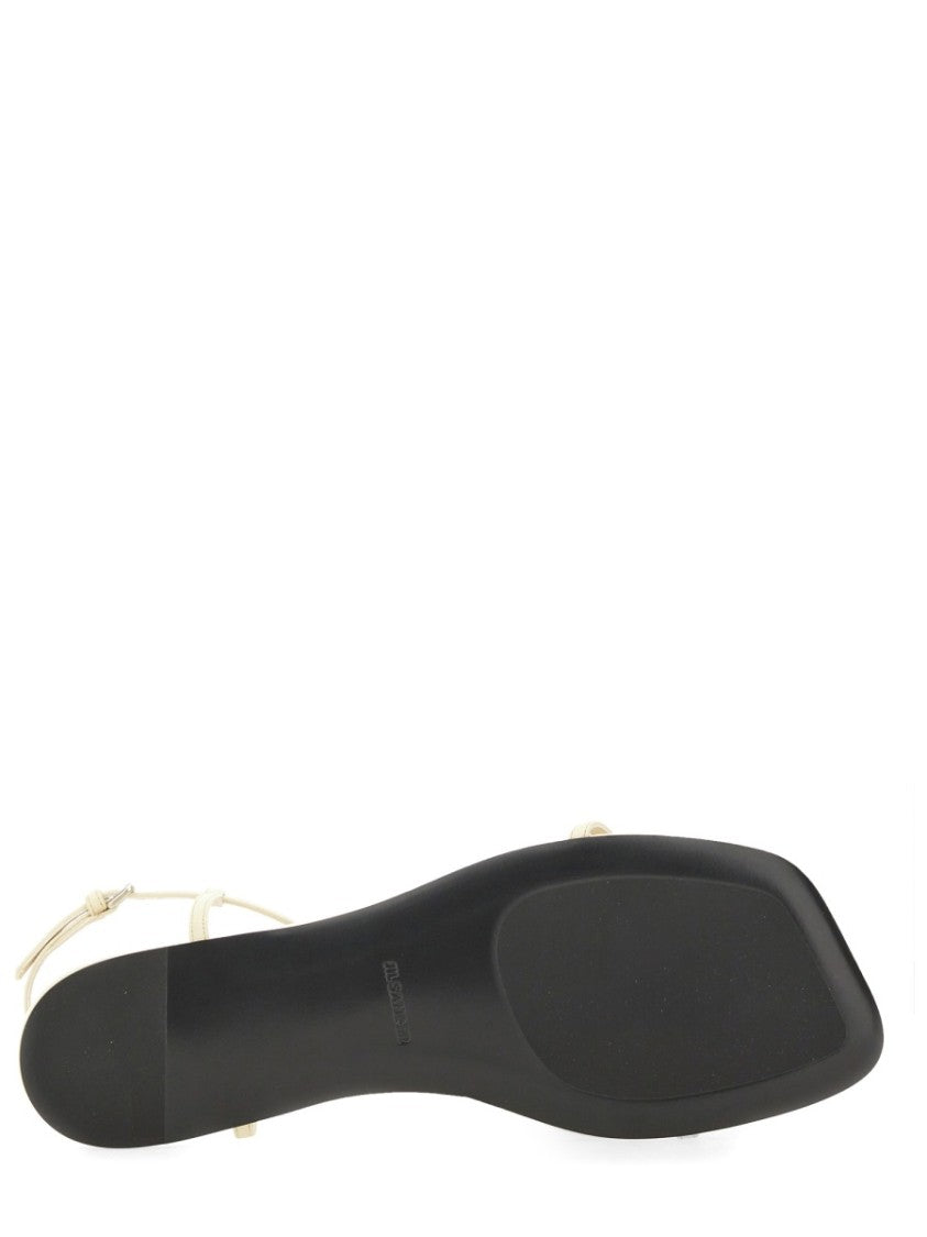 Leather Sandals With Ankle Strap