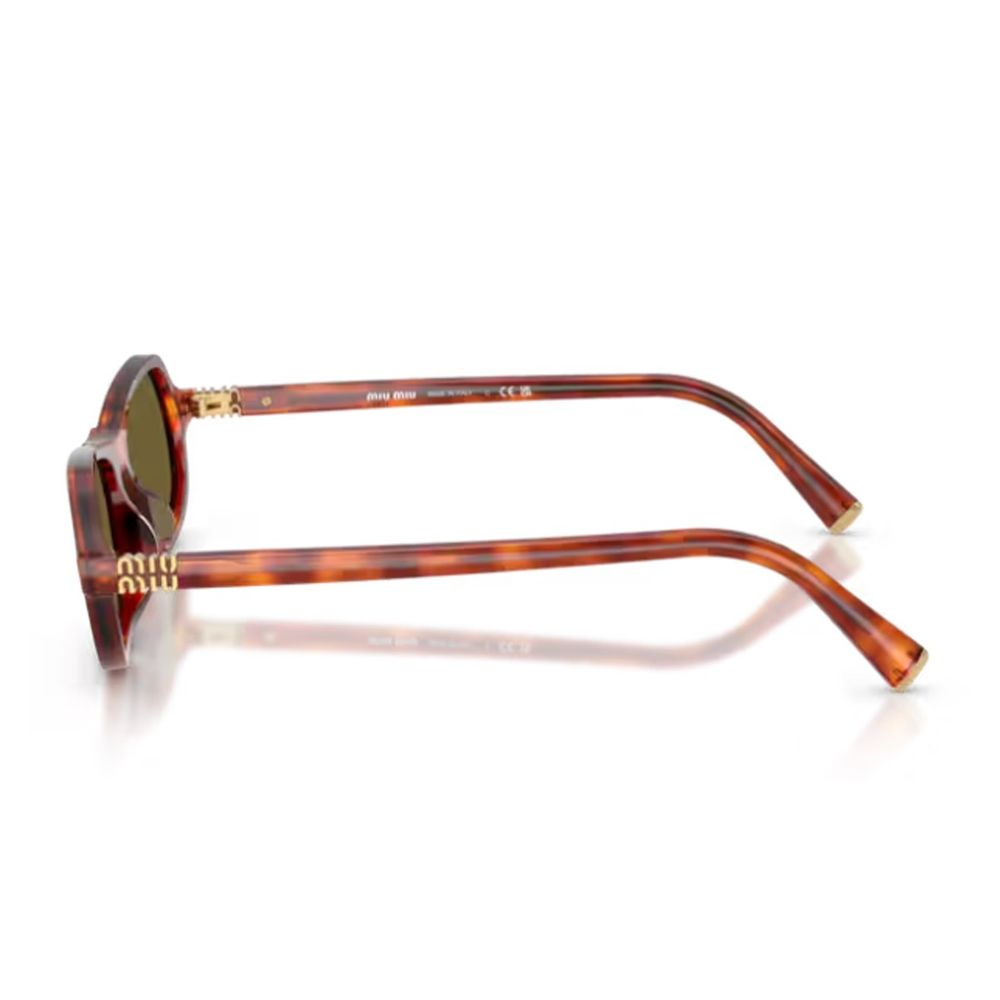Sculpted Cognac Havana Sunglasses with Retro Flair