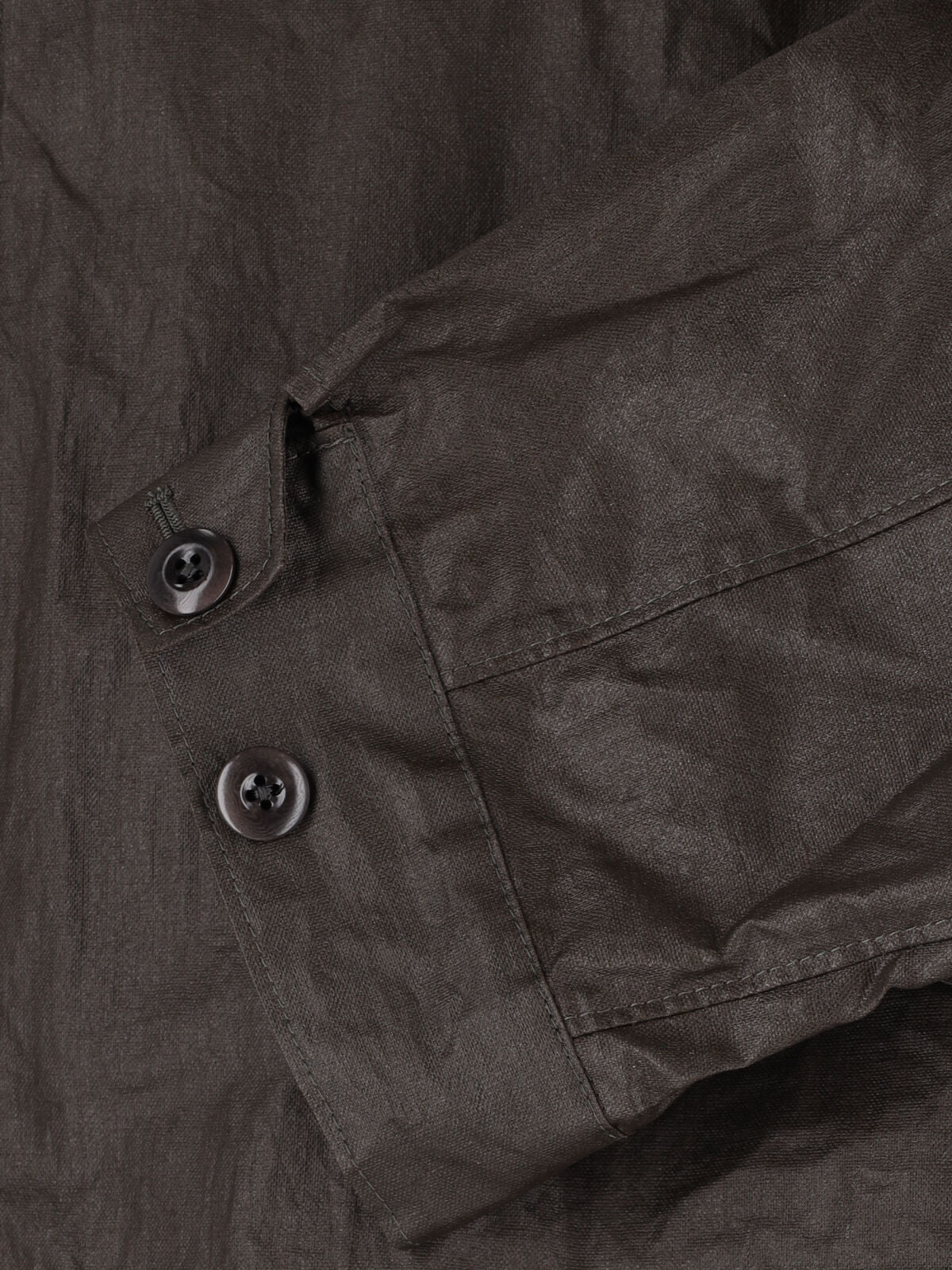 Brown Water-Resistant Technical Linen Jacket