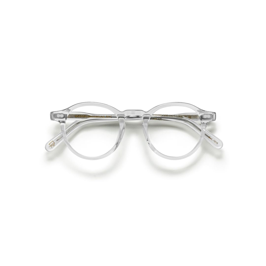 Or-Mil-O Miltzen Round Frame Glossy Black Acetate Sunglasses