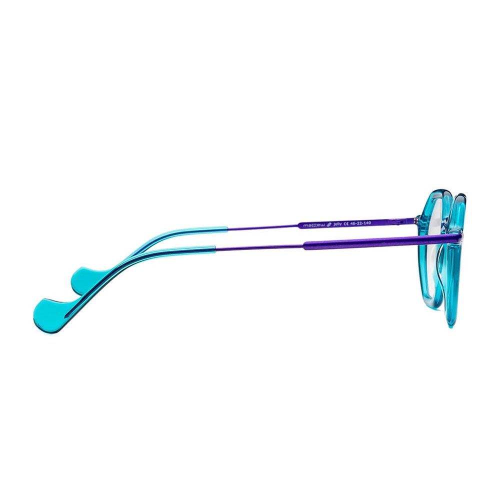 Jelly Transparent Turquoise Acetate Sunglasses