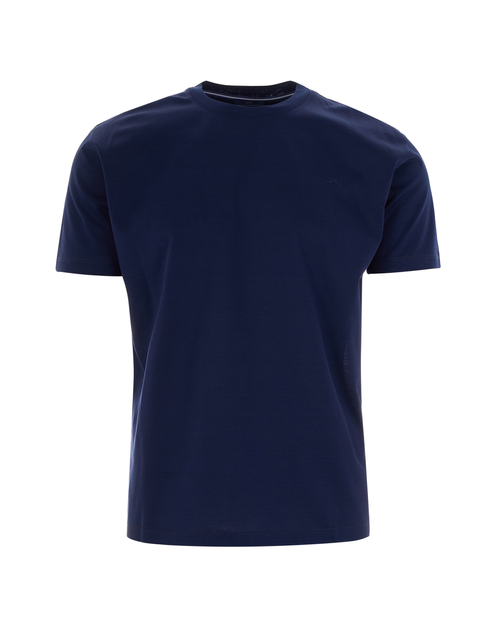 Blue Embroidered Jersey T-Shirt