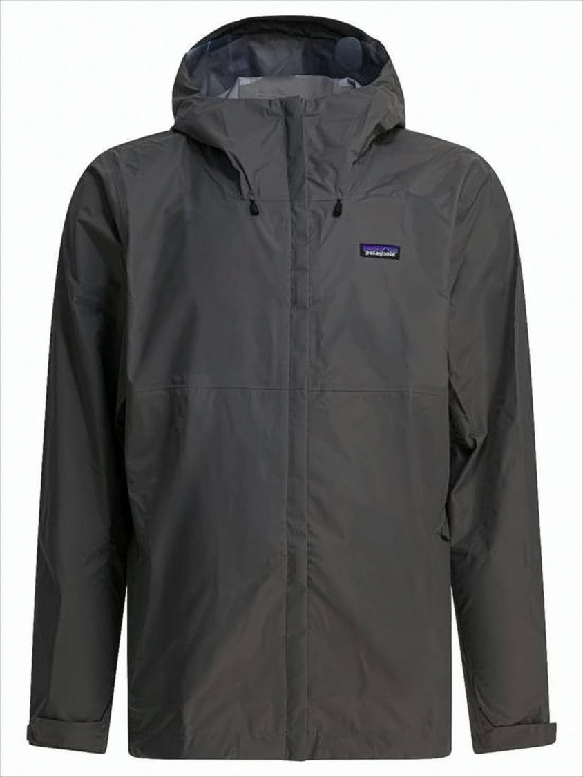 Minimalist Grey Nylon Jacket With Adjustable Features