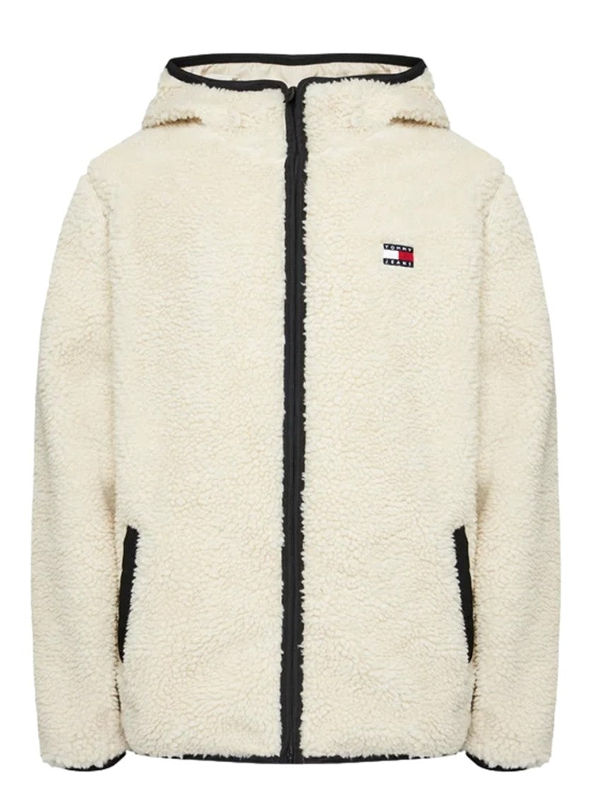 White Zip Jacket With Hood