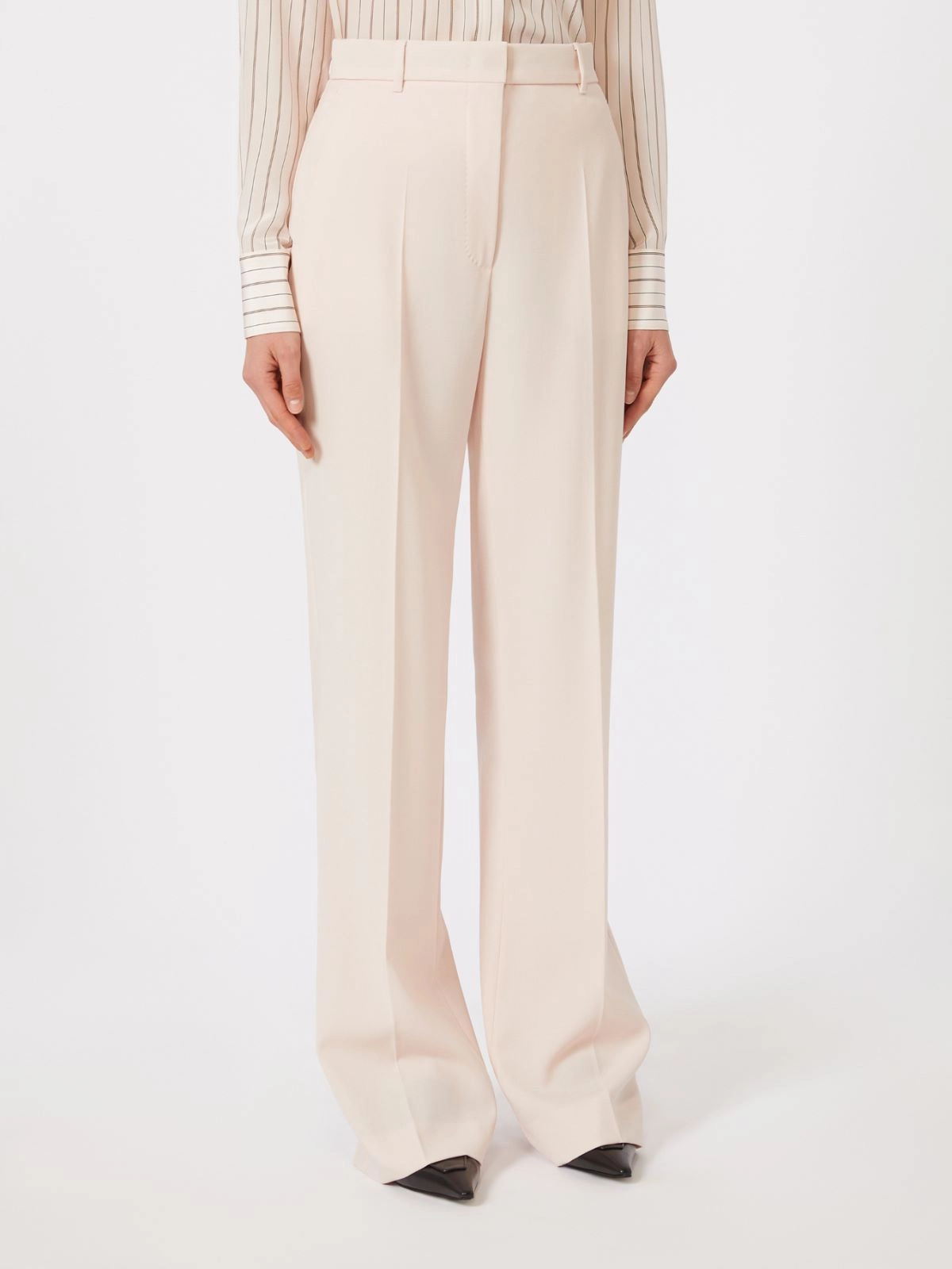 Tailored Wide-Leg Trousers with High Waist