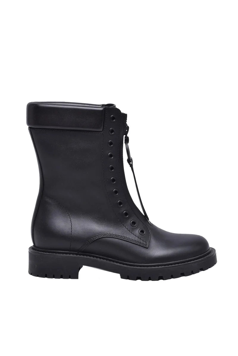 Rubber Ankle Boot - Black