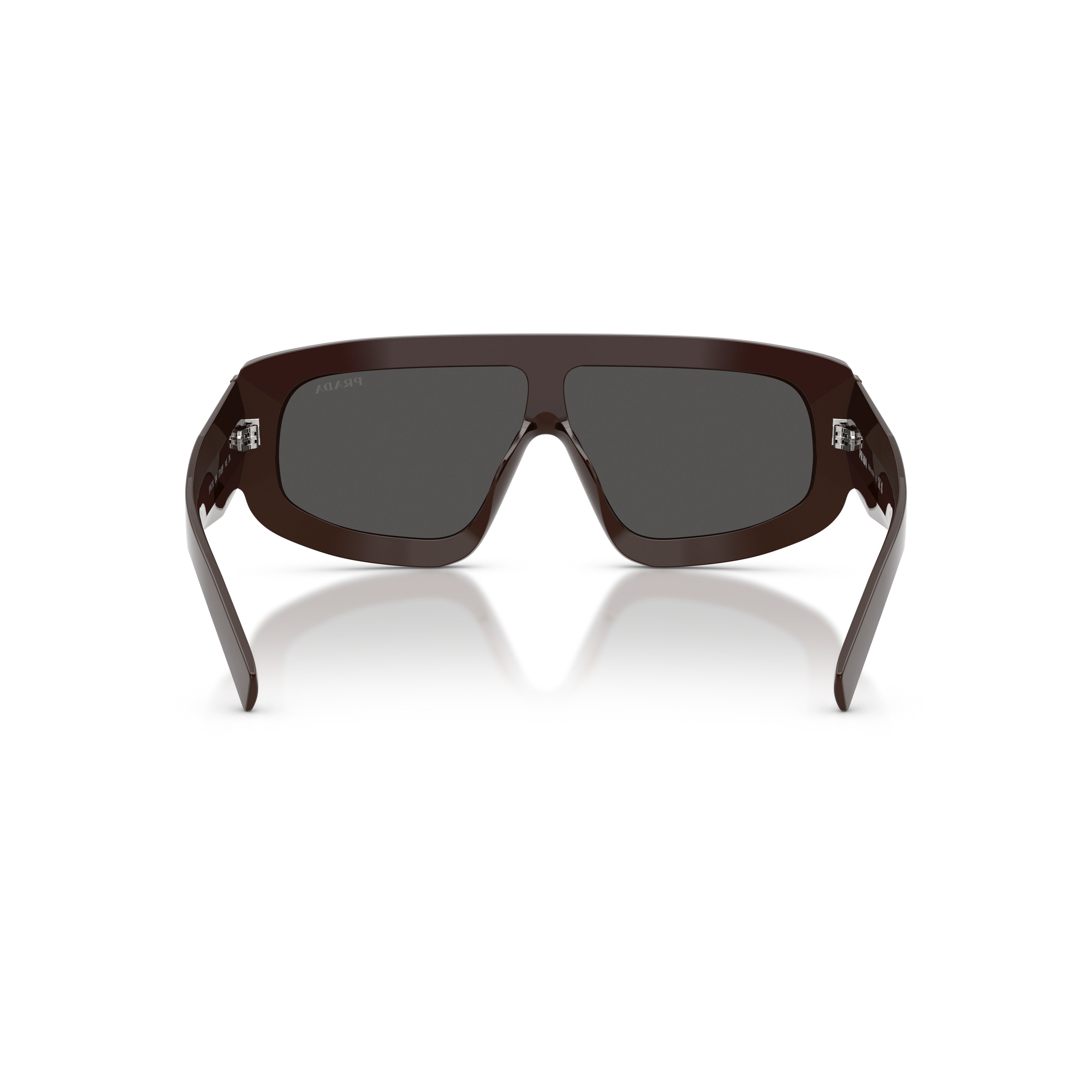 0pr D10s Rectangular Brown Acetate Sunglasses