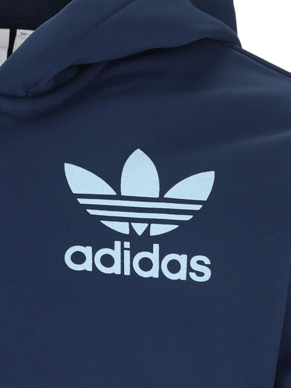 Navy Blue Fabric Hoodie