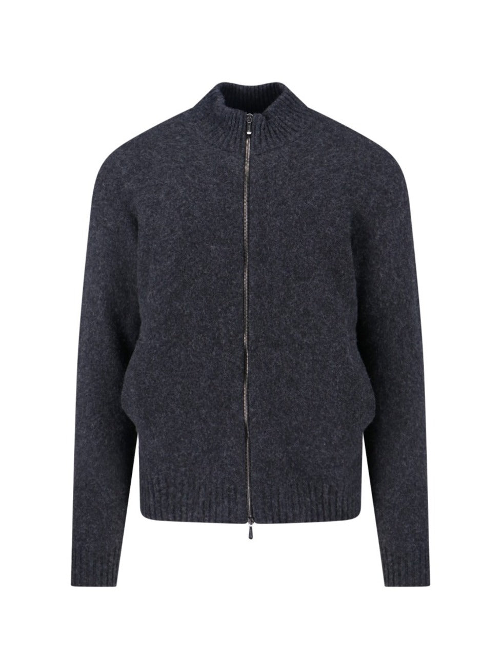 Sweter z jagnięcej wełny – szary
