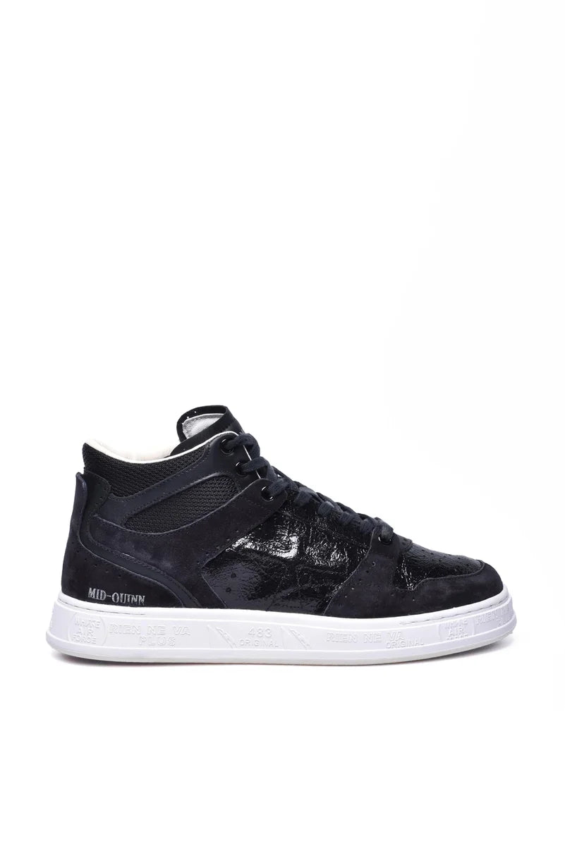 Midquinn Sneakers Leather and PU - Black