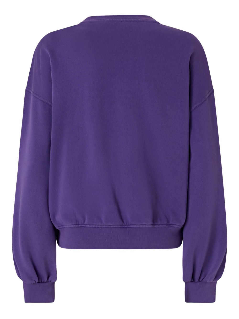 Relaxed-Fit Purple Sweatshirt With Love Birds Embroidery