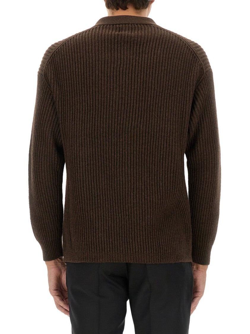 Textured Ribbed Wool Jersey