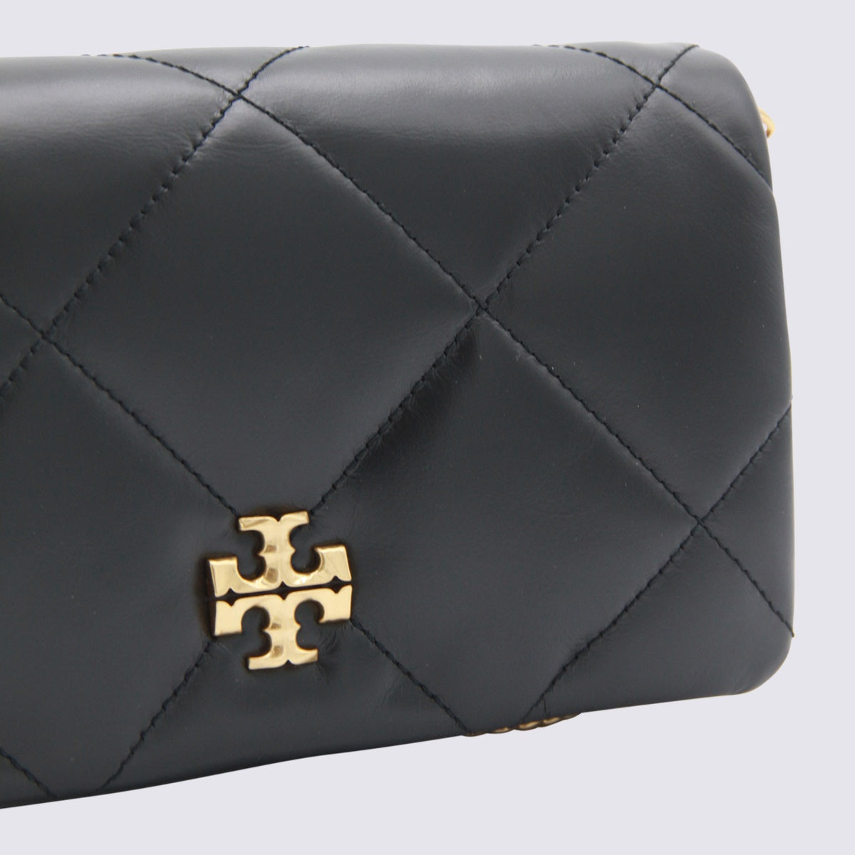 Black Leather Kira Crossbody Bag