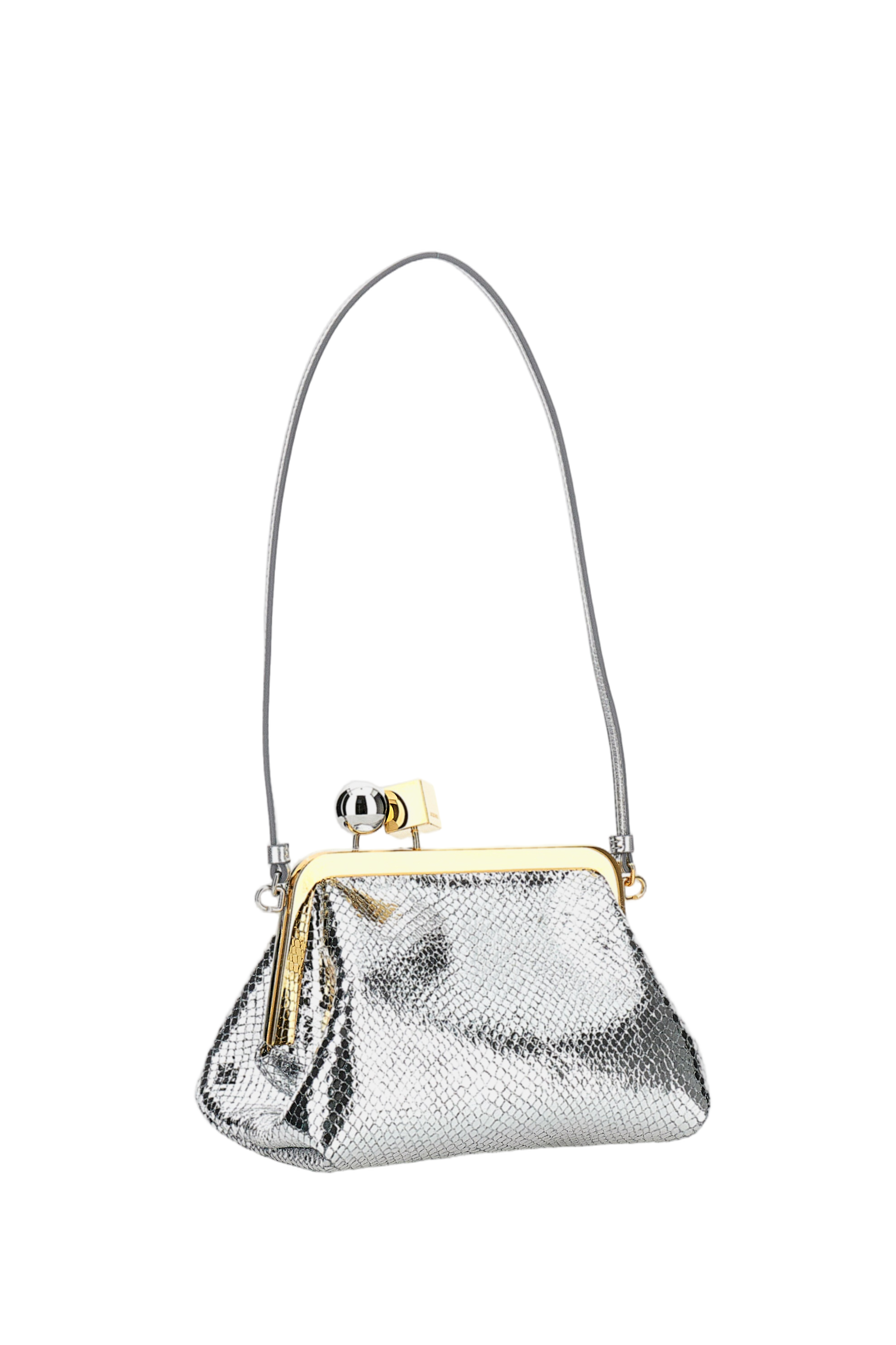 Le Berlingot Snake-Effect Shoulder Bag