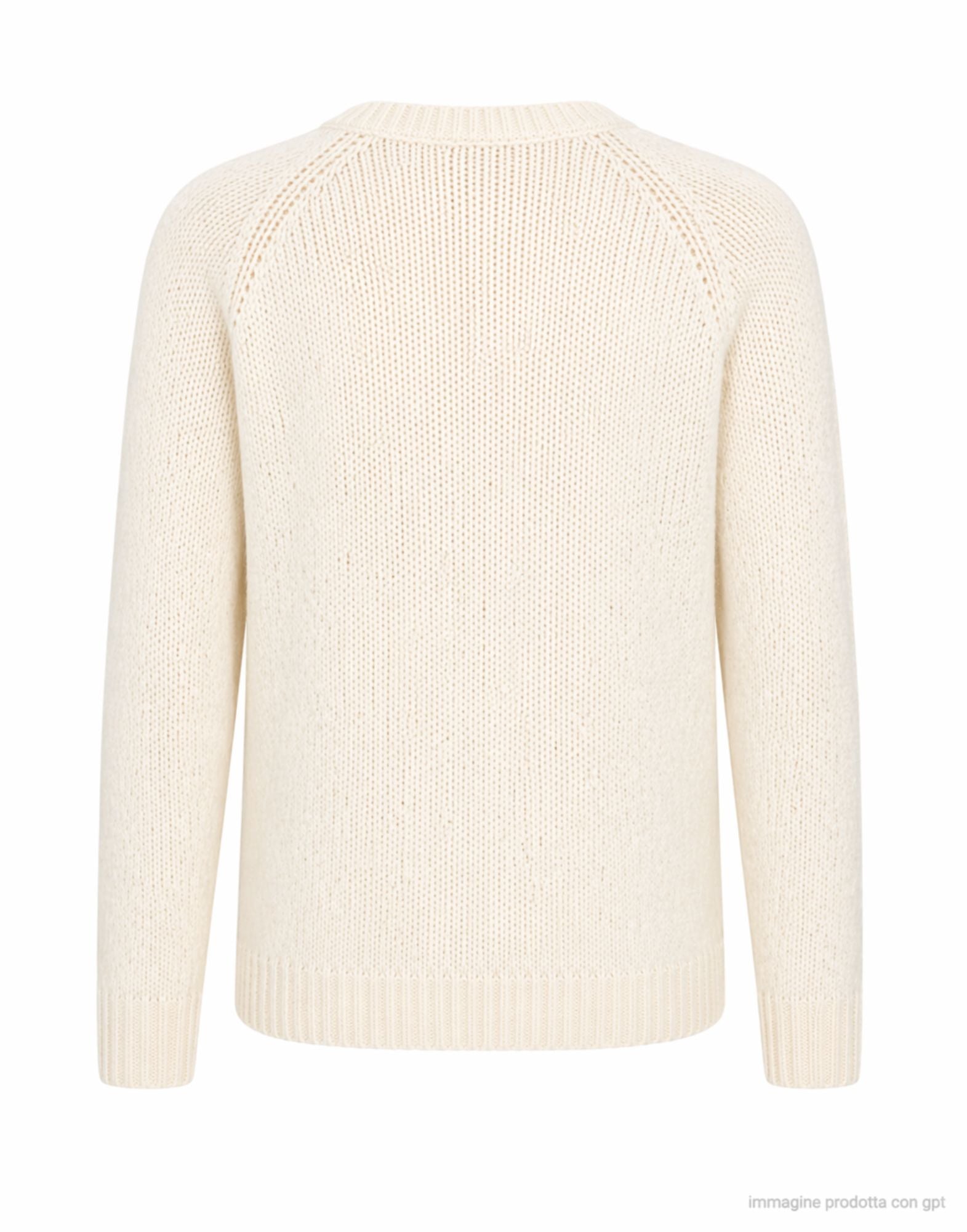 Cream Raglan Sleeve Hemp Knit Top