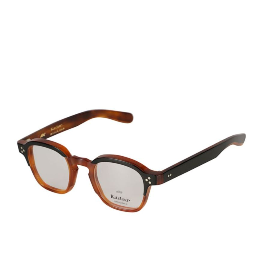 Jack Tortoiseshell Square Frame Sunglasses with Silver Rivet Details