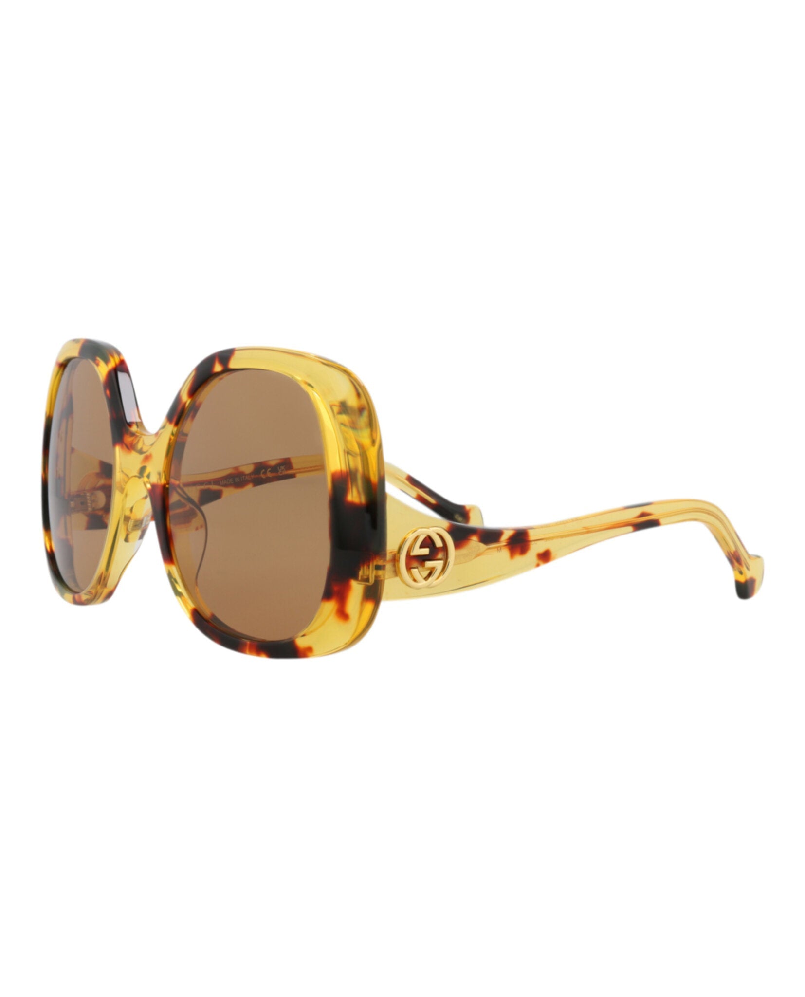 Round-Frame Acetate Sunglasses